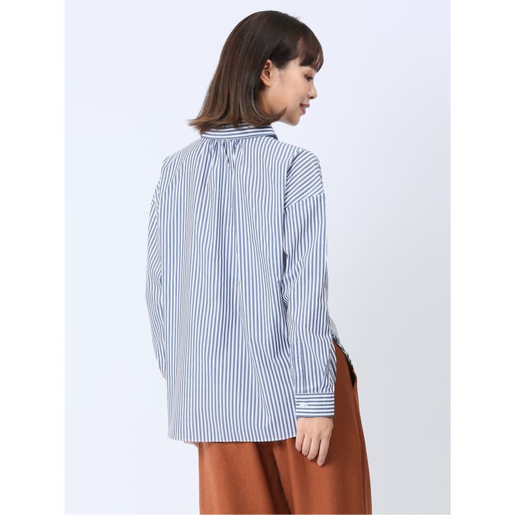 【WEB限定】形態安定 スキッパープルオーバー長袖ブラウス | TAKA-Q WOMEN | 詳細画像12 