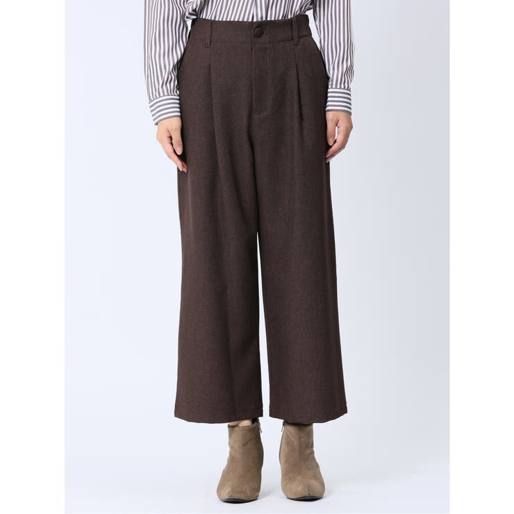 ツイードライク タックワイドパンツ | TAKA-Q WOMEN | 詳細画像25 