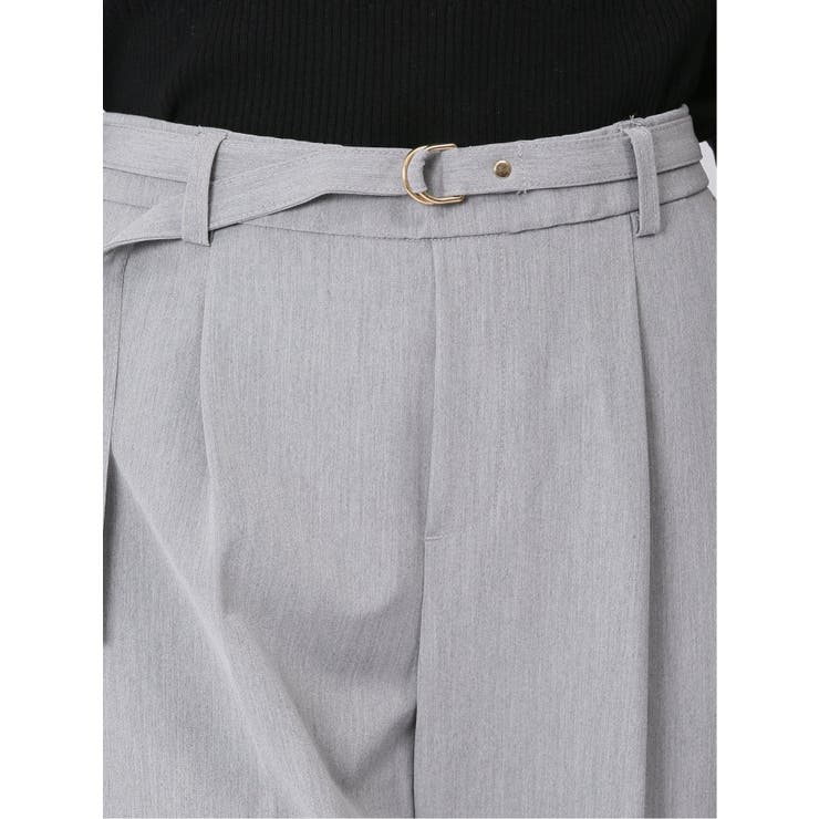 レーヨン混ストレッチ ベルト付きテーパードパンツ | TAKA-Q WOMEN | 詳細画像23 