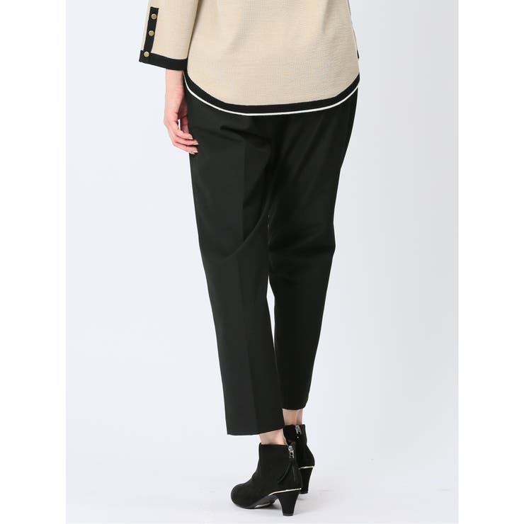 レーヨン混ストレッチ ベルト付きテーパードパンツ | TAKA-Q WOMEN | 詳細画像26 