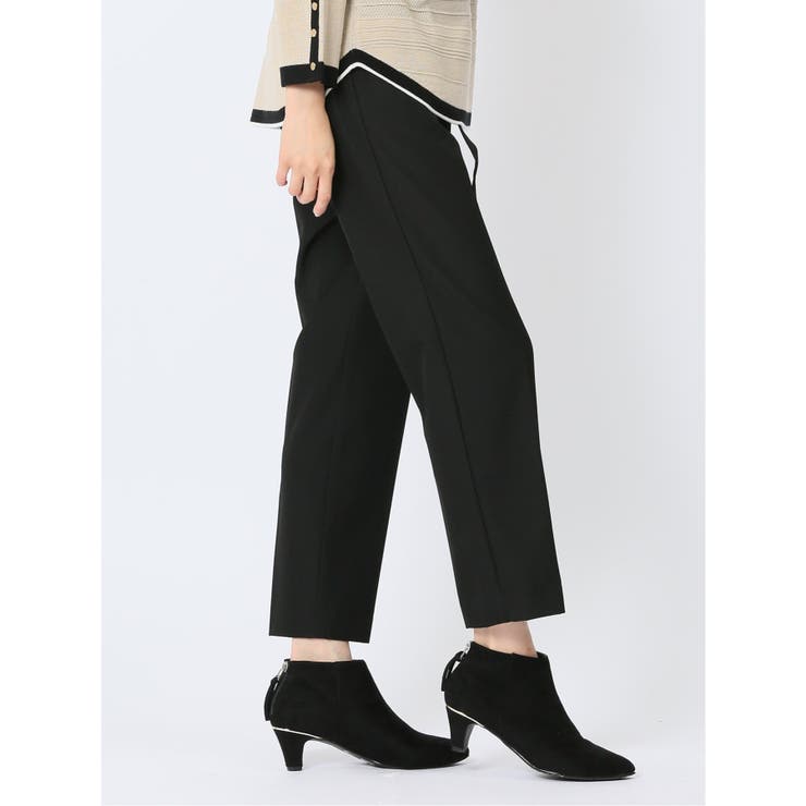レーヨン混ストレッチ ベルト付きテーパードパンツ | TAKA-Q WOMEN | 詳細画像27 