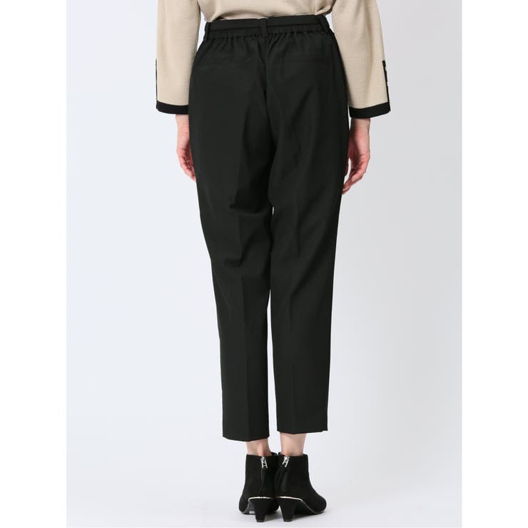 レーヨン混ストレッチ ベルト付きテーパードパンツ | TAKA-Q WOMEN | 詳細画像31 