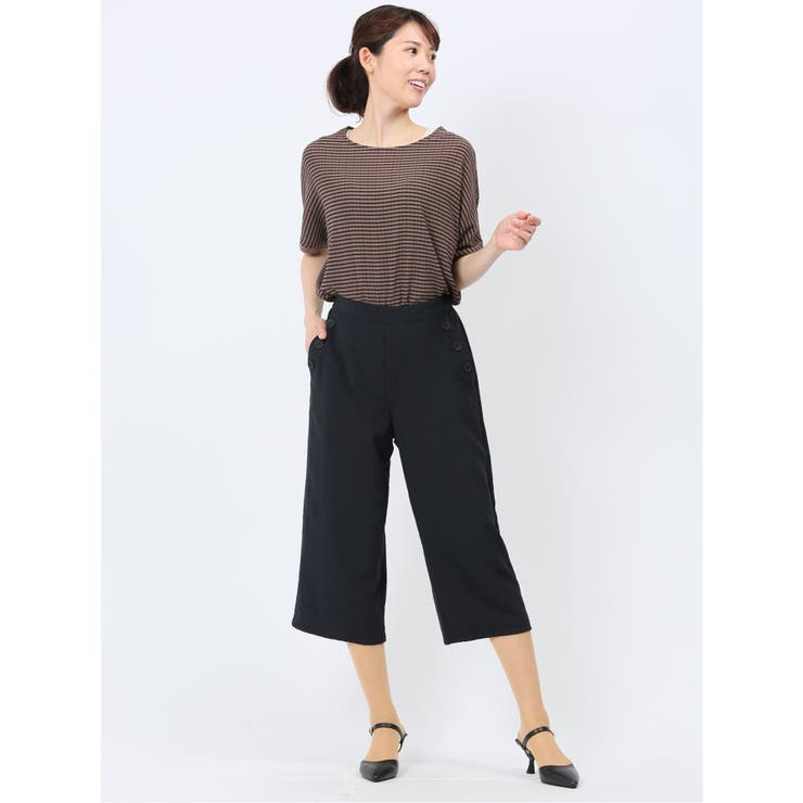 ボタン付き ワイドマリンパンツ | TAKA-Q WOMEN | 詳細画像32 