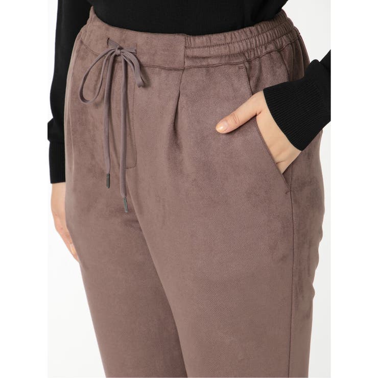 ストレッチ フェイクスエード ドロストパンツ | TAKA-Q WOMEN | 詳細画像23 