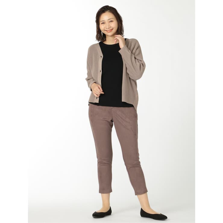 ストレッチ フェイクスエード ドロストパンツ | TAKA-Q WOMEN | 詳細画像26 