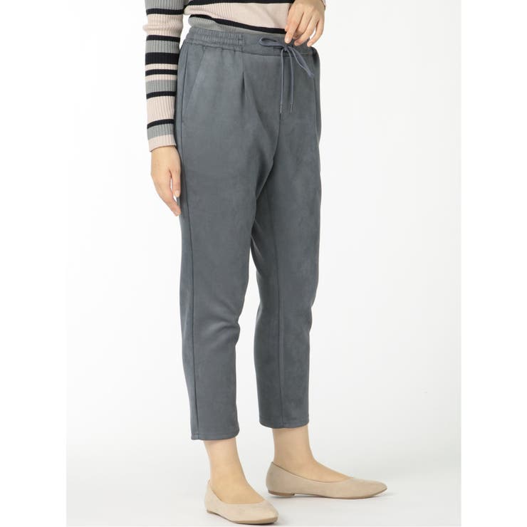 ストレッチ フェイクスエード ドロストパンツ | TAKA-Q WOMEN | 詳細画像3 