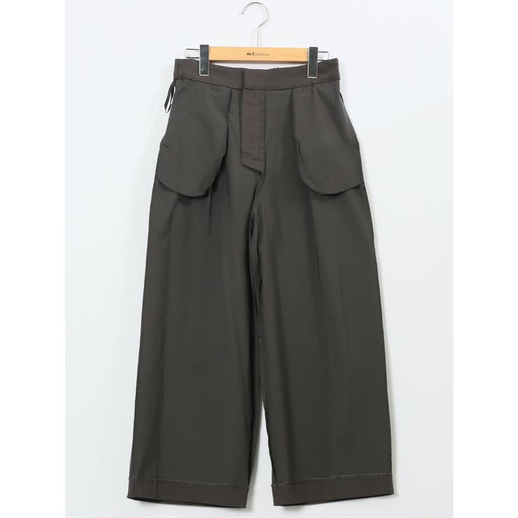 ストレッチ ボタン付き ワンタック ワイドパンツ | TAKA-Q WOMEN | 詳細画像11 