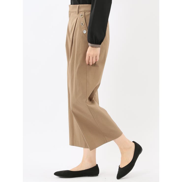 ストレッチ ボタン付き ワンタック ワイドパンツ | TAKA-Q WOMEN | 詳細画像24 