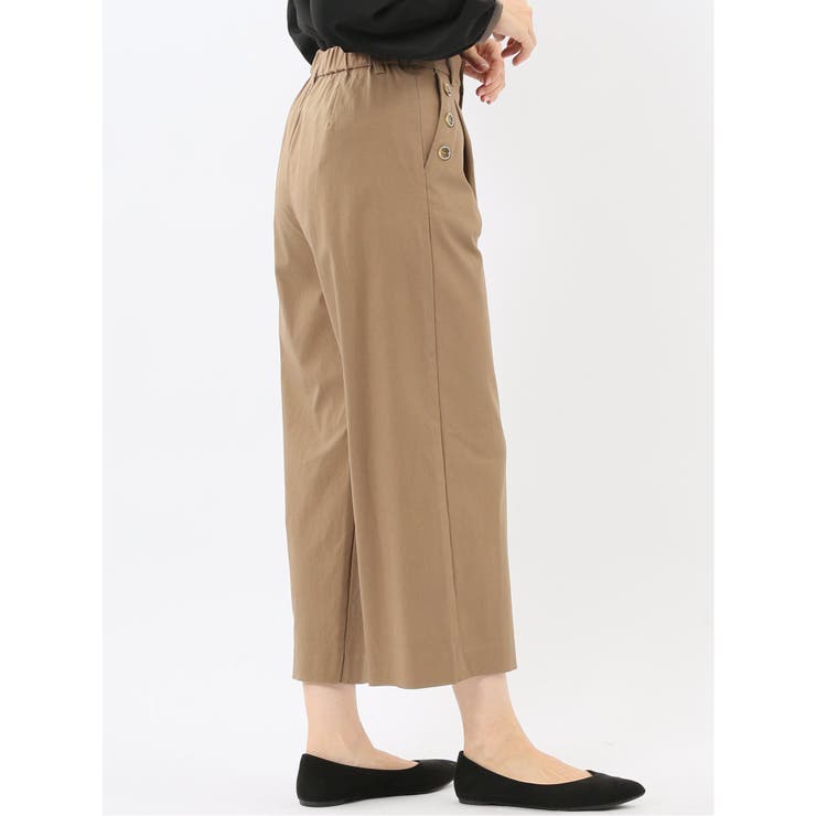 ストレッチ ボタン付き ワンタック ワイドパンツ | TAKA-Q WOMEN | 詳細画像26 