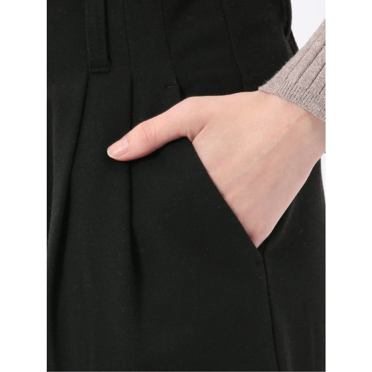 ストレッチ 両面起毛 ツータック ワイドパンツ | TAKA-Q WOMEN | 詳細画像21 