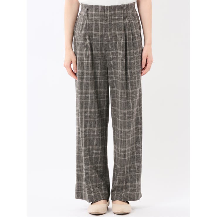 ストレッチ 両面起毛 ツータック ワイドパンツ | TAKA-Q WOMEN | 詳細画像27 