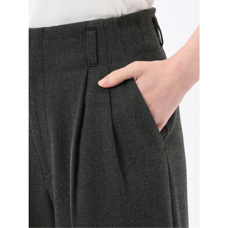 ストレッチ 両面起毛 ツータック ワイドパンツ | TAKA-Q WOMEN | 詳細画像48 