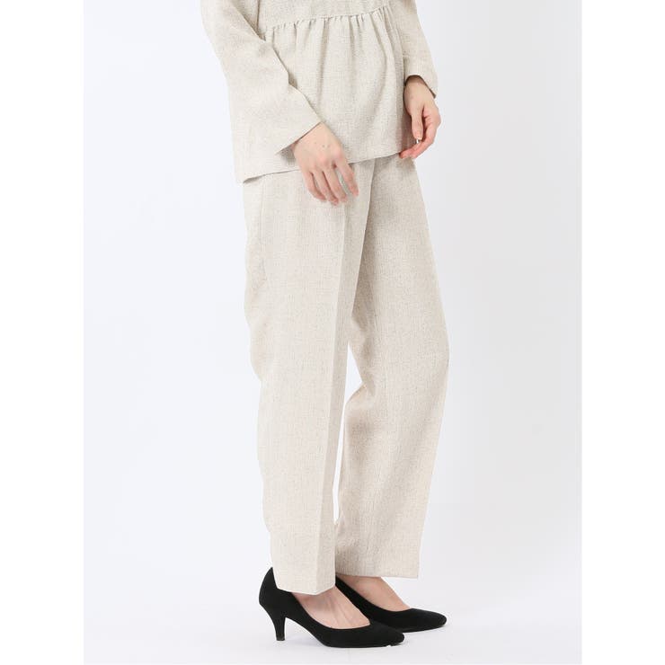 ツイード ストレートパンツ(セットアップ可能) | TAKA-Q WOMEN | 詳細画像4 