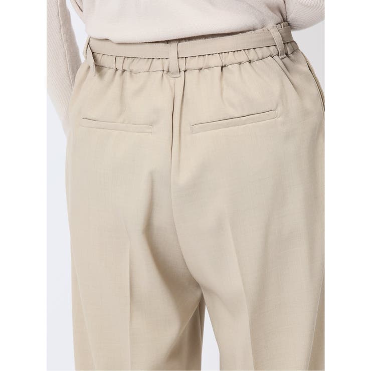 ベルト付き タックテーパードパンツ | TAKA-Q WOMEN | 詳細画像10 