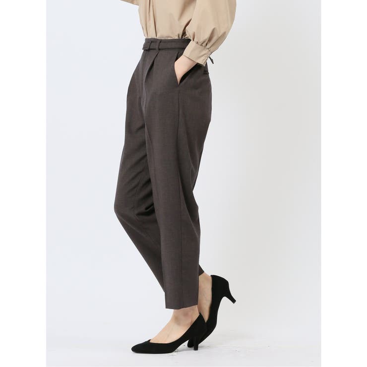 ベルト付き タックテーパードパンツ | TAKA-Q WOMEN | 詳細画像2 