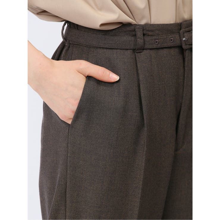 ベルト付き タックテーパードパンツ | TAKA-Q WOMEN | 詳細画像9 