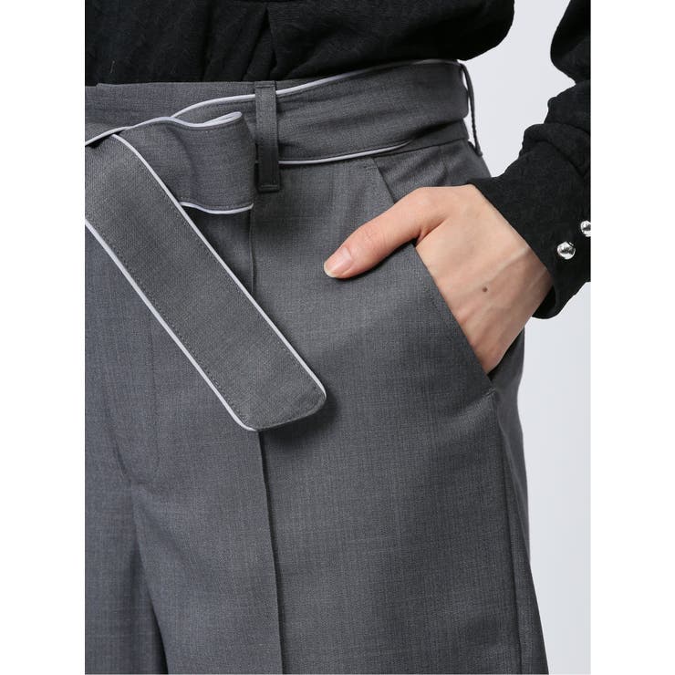 リボンベルト付き ワイドパンツ | TAKA-Q WOMEN | 詳細画像11 