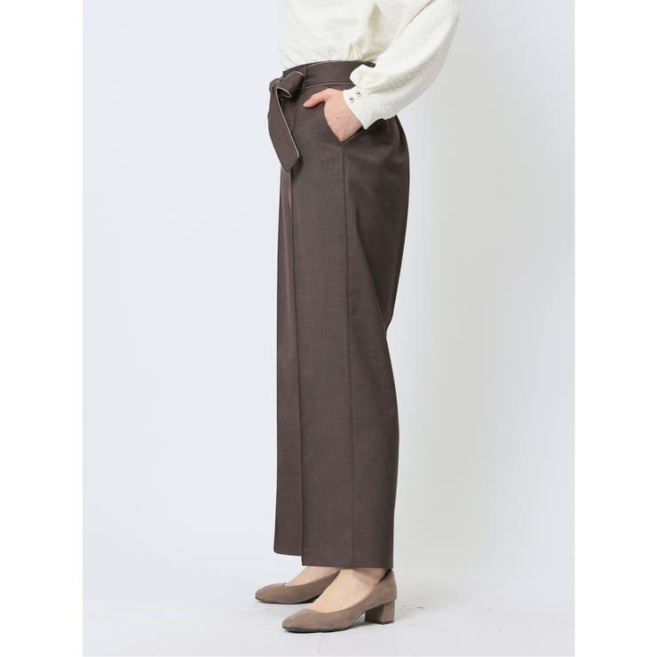リボンベルト付き ワイドパンツ | TAKA-Q WOMEN | 詳細画像27 