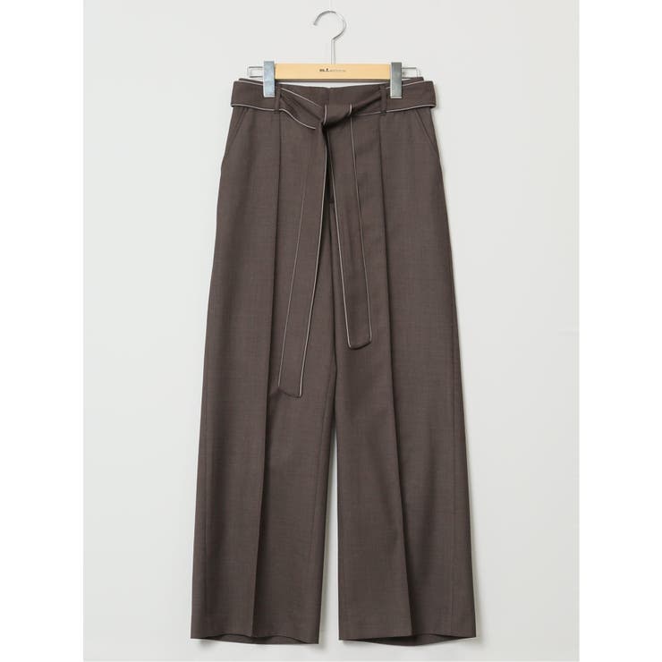 リボンベルト付き ワイドパンツ | TAKA-Q WOMEN | 詳細画像37 