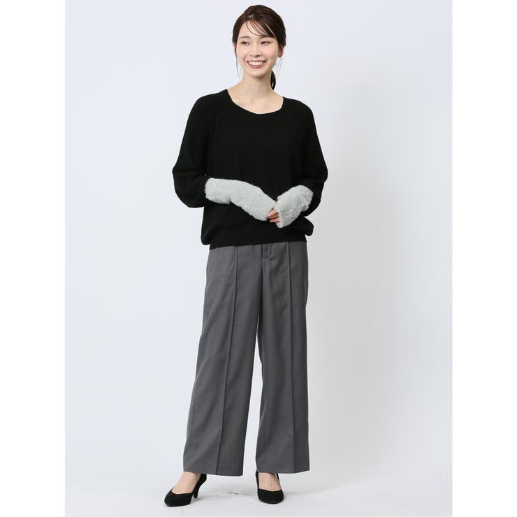 リボンベルト付き ワイドパンツ | TAKA-Q WOMEN | 詳細画像5 