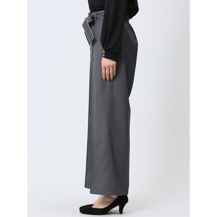 リボンベルト付き ワイドパンツ | TAKA-Q WOMEN | 詳細画像8 