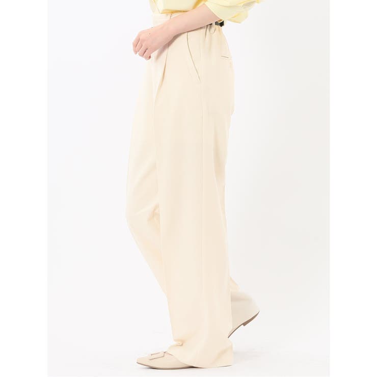 ストレッチ ワンタック ワイドパンツ | TAKA-Q WOMEN | 詳細画像2 