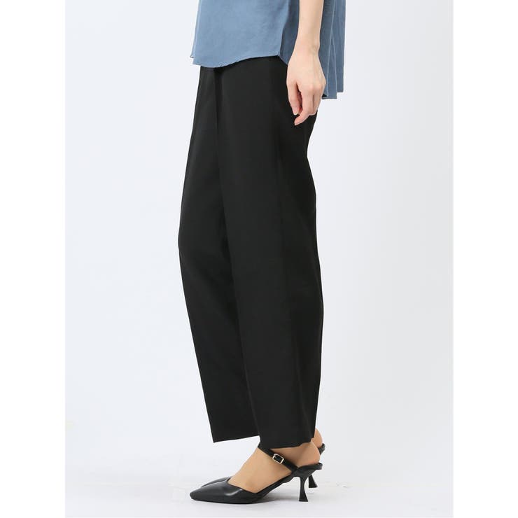 ハンチ/HUNCH リネンライク タックストレートパンツ | TAKA-Q WOMEN | 詳細画像2 