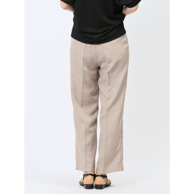 ハンチ/HUNCH リネンライク タックストレートパンツ | TAKA-Q WOMEN | 詳細画像27 