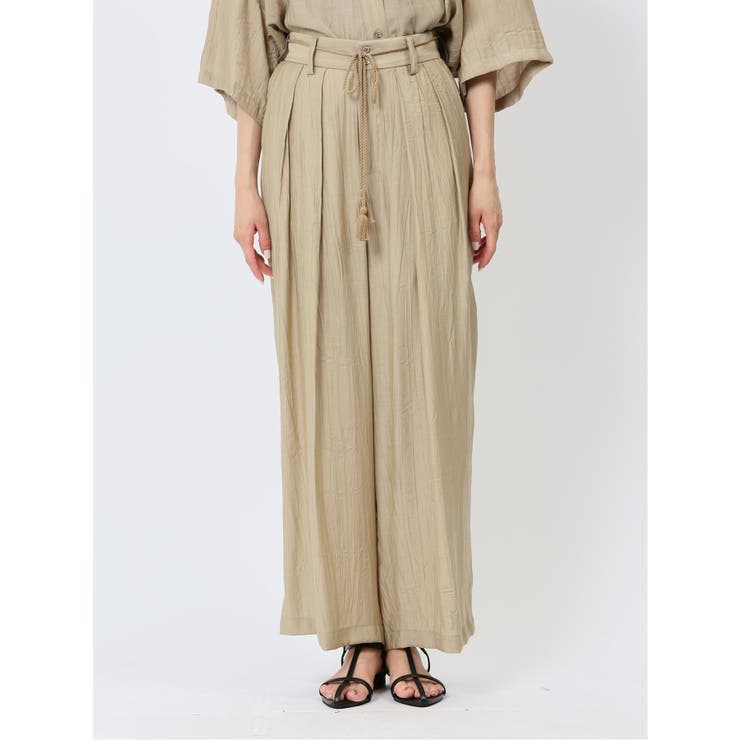 ハンチ/HUNCH COOL TOUCH タックストレートパンツ | TAKA-Q WOMEN | 詳細画像19 