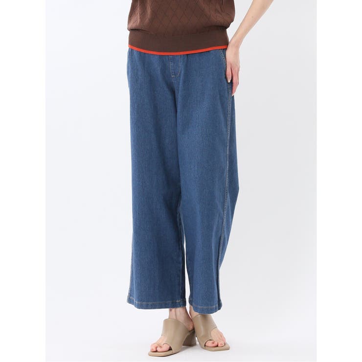 70青 | ストレッチ ストレートデニム | TAKA-Q WOMEN