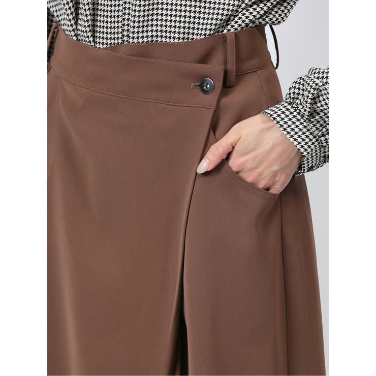 アシメラップ風 ワイドパンツ | TAKA-Q WOMEN | 詳細画像21 