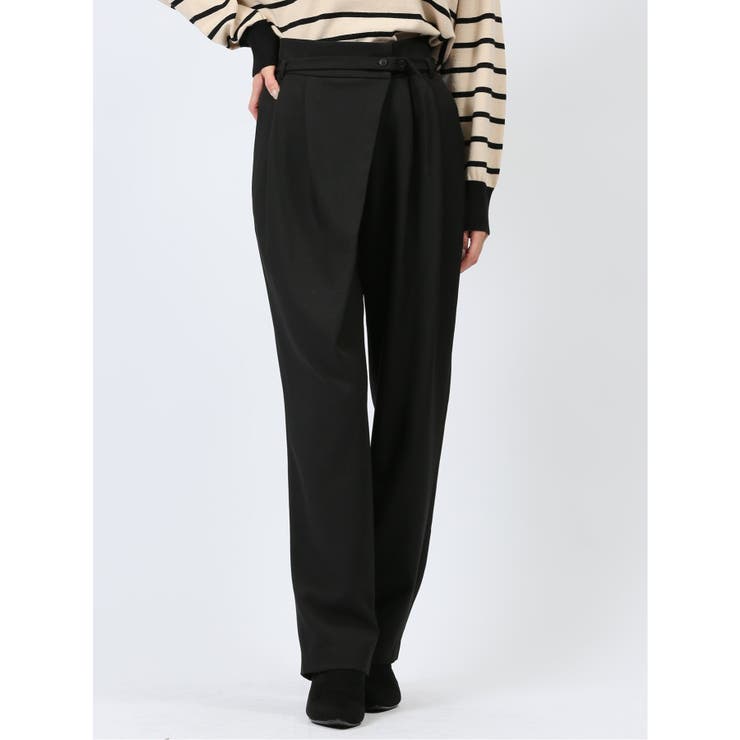 共ベルト付き ラップパンツ | TAKA-Q WOMEN | 詳細画像1 