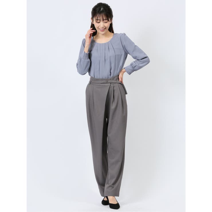 共ベルト付き ラップパンツ | TAKA-Q WOMEN | 詳細画像15 