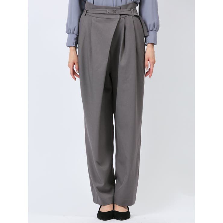 共ベルト付き ラップパンツ | TAKA-Q WOMEN | 詳細画像16 