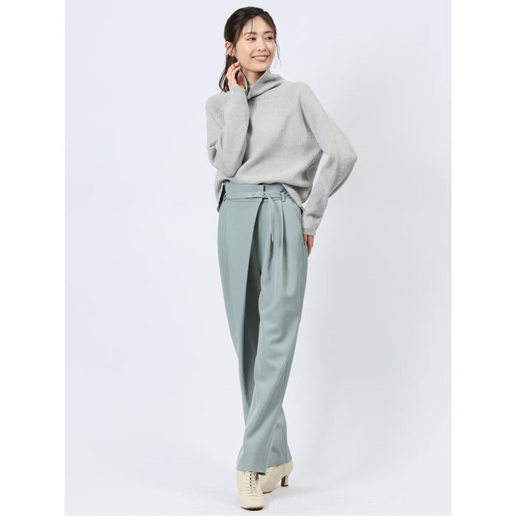 共ベルト付き ラップパンツ | TAKA-Q WOMEN | 詳細画像25 