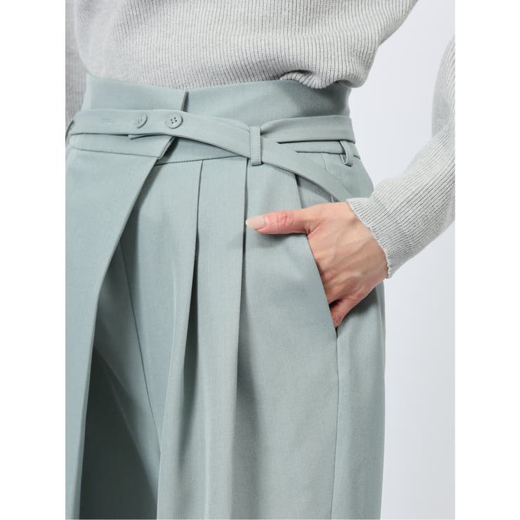 共ベルト付き ラップパンツ | TAKA-Q WOMEN | 詳細画像29 