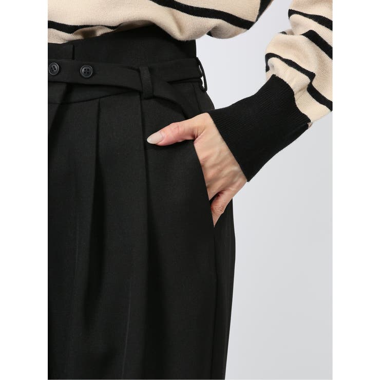 共ベルト付き ラップパンツ | TAKA-Q WOMEN | 詳細画像9 