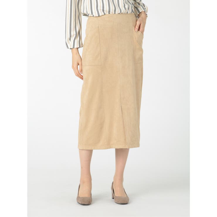 33ベージュ | フェイクスエード セットアップ タイトスカート | TAKA-Q WOMEN