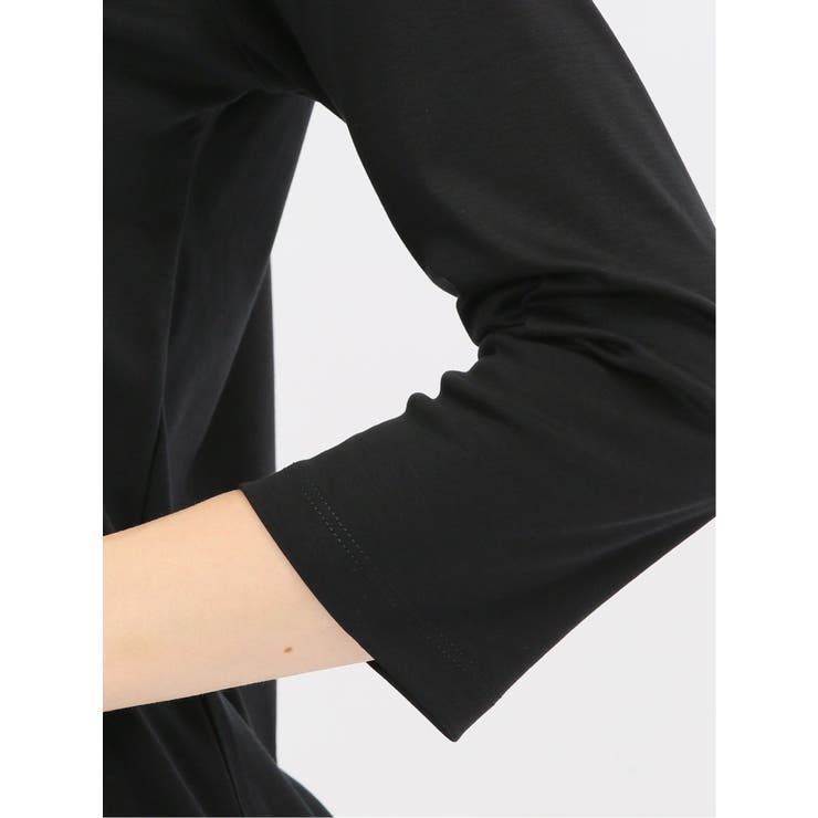 綿スムス 配色 7分袖Tシャツ | TAKA-Q WOMEN | 詳細画像28 