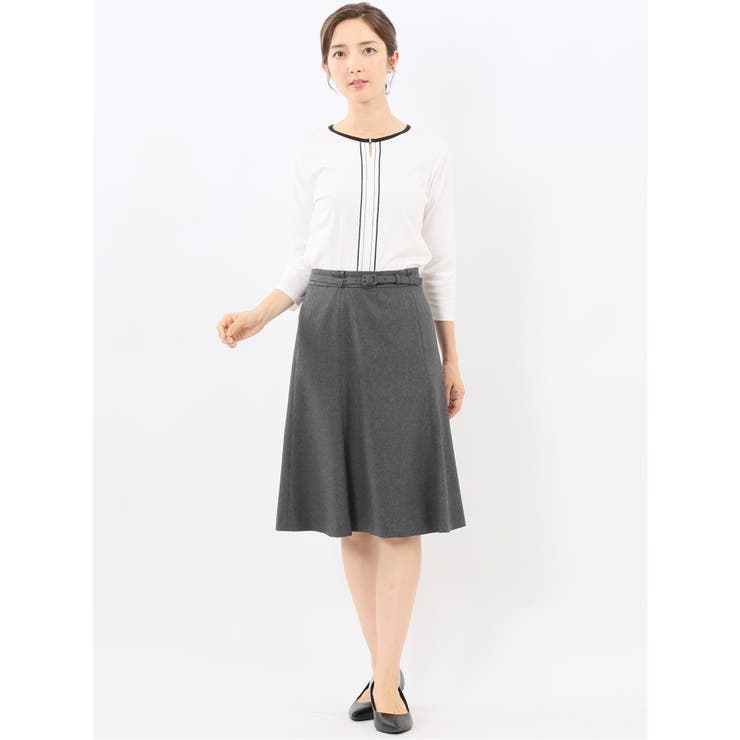 綿スムス 配色 7分袖Tシャツ | TAKA-Q WOMEN | 詳細画像5 