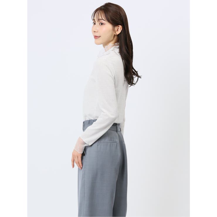 ラメシアー切替 長袖プルオーバー | TAKA-Q WOMEN | 詳細画像14 