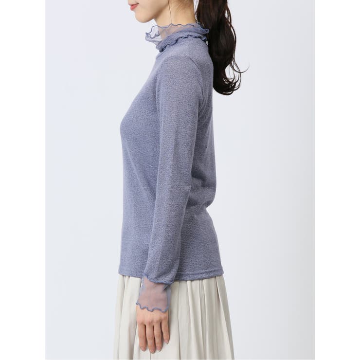 ラメシアー切替 長袖プルオーバー | TAKA-Q WOMEN | 詳細画像7 