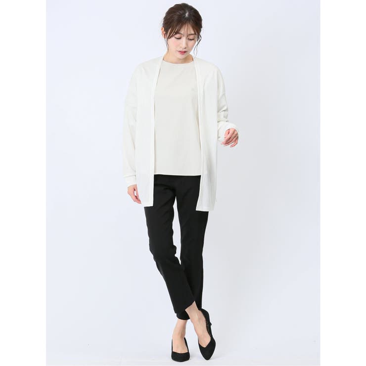 UVカット リブトッパーカーディガン | TAKA-Q WOMEN | 詳細画像10 