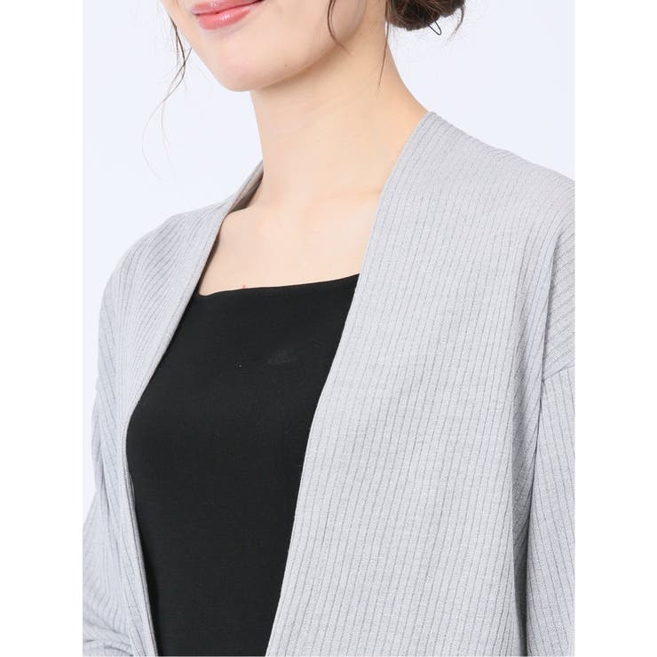 UVカット リブトッパーカーディガン | TAKA-Q WOMEN | 詳細画像18 