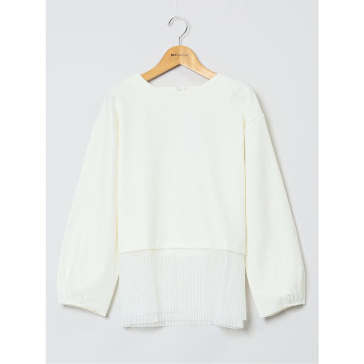 裾プリーツ クルーネック 長袖プルオーバー | TAKA-Q WOMEN | 詳細画像12 