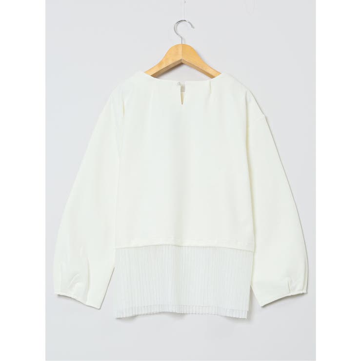 裾プリーツ クルーネック 長袖プルオーバー | TAKA-Q WOMEN | 詳細画像13 