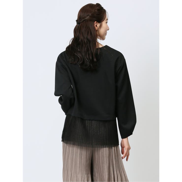 裾プリーツ クルーネック 長袖プルオーバー | TAKA-Q WOMEN | 詳細画像29 