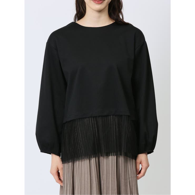 裾プリーツ クルーネック 長袖プルオーバー | TAKA-Q WOMEN | 詳細画像32 