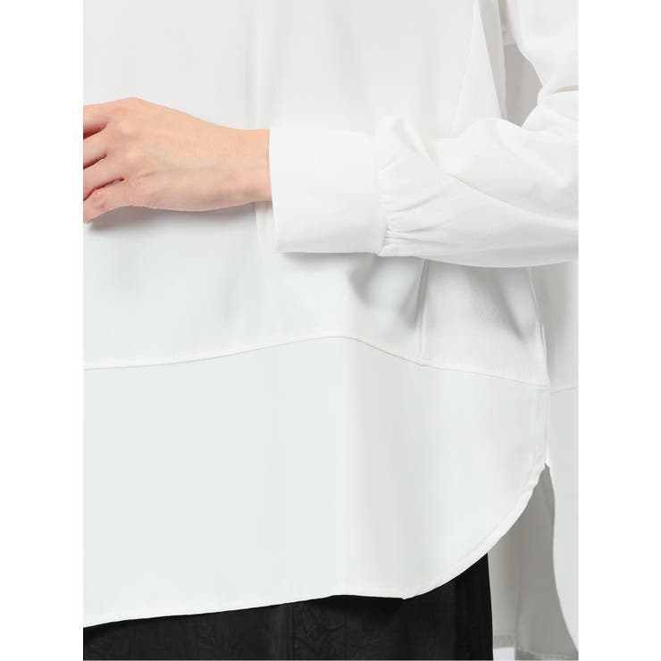 異素材切替 長袖プルオーバー | TAKA-Q WOMEN | 詳細画像10 