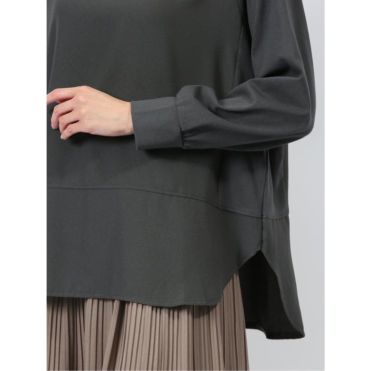 異素材切替 長袖プルオーバー | TAKA-Q WOMEN | 詳細画像22 